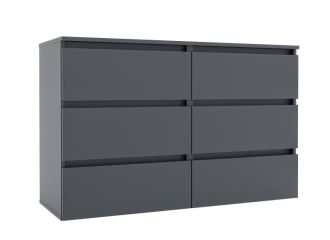 IDEA šuplíková komoda 1200, Grafite grey / Grafite grey