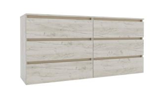 IDEA šuplíková komoda 1600, Gold craft oak / Satin