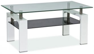 Konferenční stolek LISA IIbílý lak