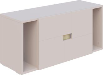 MARON široká komoda 90, kašmír/dub Sonoma