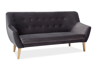 NORDIC 3 čalouněný trojsedák, Bluvel 14/buk