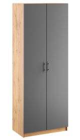 Skříň 2D OFFICE KIT dub apalačský/antracit