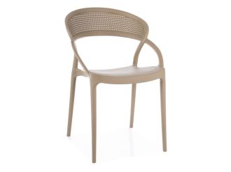 GLIS II plastové zahradní křeslo, béžová