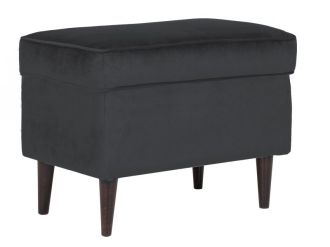 RON podnožka/taburetka, BLUVEL 19, černá, wenge /P/