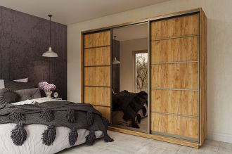 LOTTA šatní skříň 260, dub Kraft