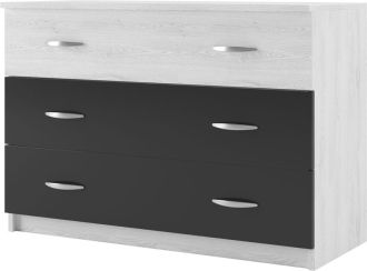 ESSEX zásuvková komoda, antracit/light artwood