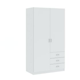 GAYA šatní skříň 2D3S, bílá