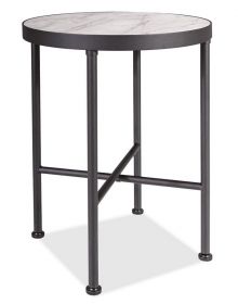Konferenční stolek TALISMAN bílý mramor/černá
