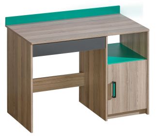 Psací stůl ULTTIMO U8  jasan/zelená