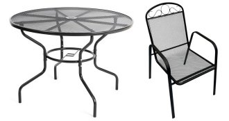 Zahradní set LUTYCH 1+4 černá