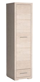 Šatní skříň 1-dveřová VEGAS V-36 levá dub santana