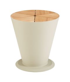 ICOO - stolek s úložným prostorem champagne/teak