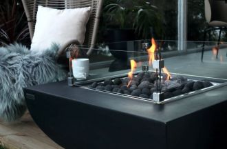 AURORA - konferenční stolek s plynovým ohništěm