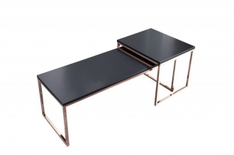  2SET konferenční stolek NEW FUSION BLACK LONG