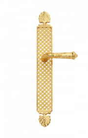 luxusní štítková klika PALACE GOLD s potahem 24 kt zlata