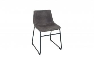 Židle DJANGO vintage šedá mikrovlákno