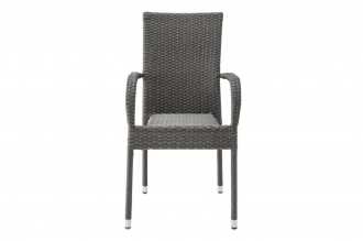 Ratanová židle NIZZA šedá, II. jakost