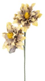 Umělá květina DAHLIA V2 90 CM žlutá