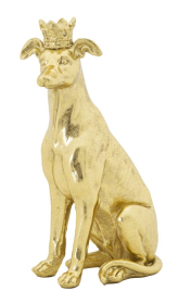 Soška DOG KING GOLD 33 CM