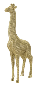 Soška GIRAFFE GOLD 49 CM