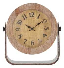 Stolní hodiny WOOD TIME 24 CM