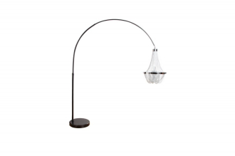 Stojací lampa ROYAL 189-204 CM stříbrná