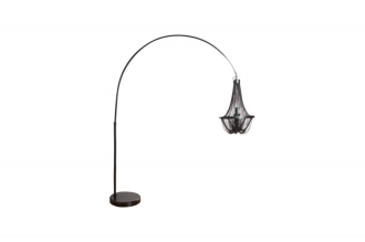 Stojací lampa ROYAL 189-204 CM černá