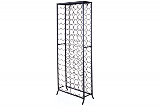 Regál na víno STORAGE 180 CM černý kov