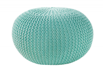 Pletený puff LEEDS 50 MINT