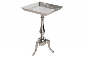Odkládací stolek JARDIN SQUARE 55 CM stříbrný