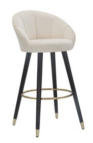 Barová židle ELEGANTE 104 CM krémová