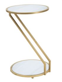 Odkládací stolek MALI ZET 55 CM zlatý