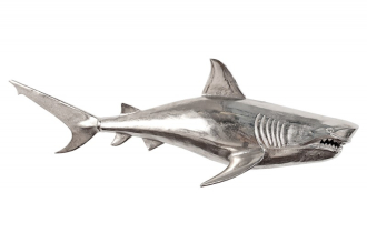 Nástěnná dekorace SHARK SILVER 105 CM pravá