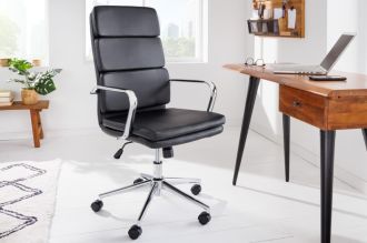 Kancelářská židle TRADER černá umělá kůže