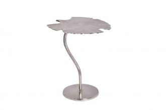 Odkládací stolek GINKGO LEAF 53 CM stříbrný