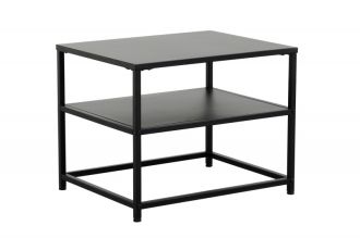 Noční stolek DURA STEEL 50 CM černý kov