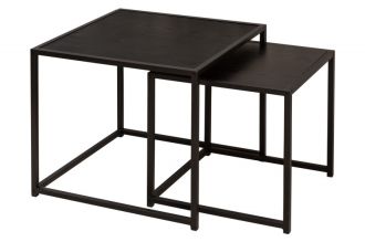 2SET konferenční stolek SLIM LINE 50 CM vzhled černý jasan