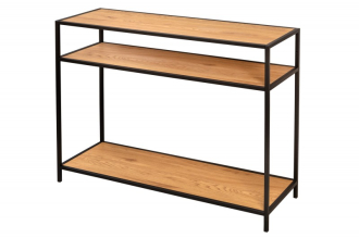 Konzolový stolek SLIM LINE 100 CM vzhled divoký dub