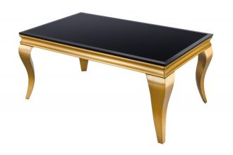 Konferenční stolek MODERN BAROCCO GOLD 100 CM černý
