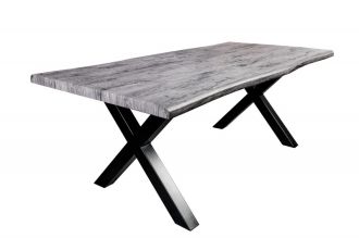 Jídelní stůl WILD 200 CM vzhled šedý divoký dub