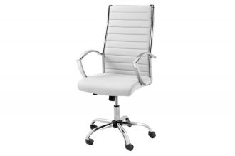 Kancelářská židle BIG DEAL bílá umělá kůže
