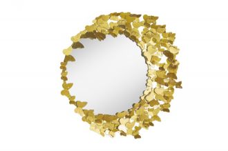 Kulaté zrcadlo GOLDEN BUTTERFLIES 80 CM