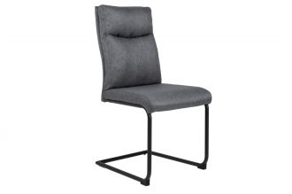 Konzolová židle COMFORT II S RUKOJETÍ šedá plochá tkanina
