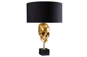 Stolní lampa SKULL 56 CM zlatá