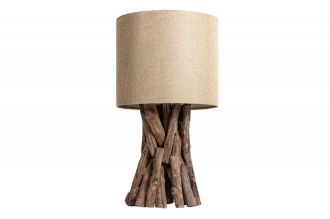 Stolní lampa HARMONY NATUR 50 CM béžová masiv teak