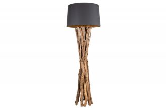 Stojací lampa HARMONY NATUR 150 CM černá masiv teak