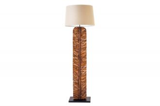Stojací lampa LEAF 180 CM masiv longanské dřevo