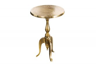 Odkládací stolek JARDIN ROUND 55 CM zlatý