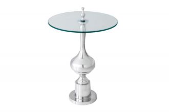 Odkládací stolek ABSTRACT 65 CM stříbrný