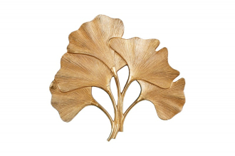 Nástěnná dekorace GINKGO LEAFS 60 CM zlatá